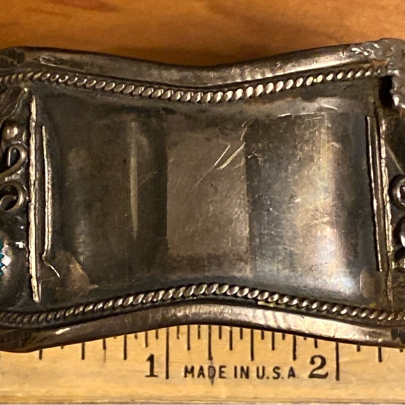 Turquoise and coral cuff bracelet - Picture 7 of 8